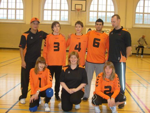 Het jeugdteam met coaches Bas, Jolanda en Rene